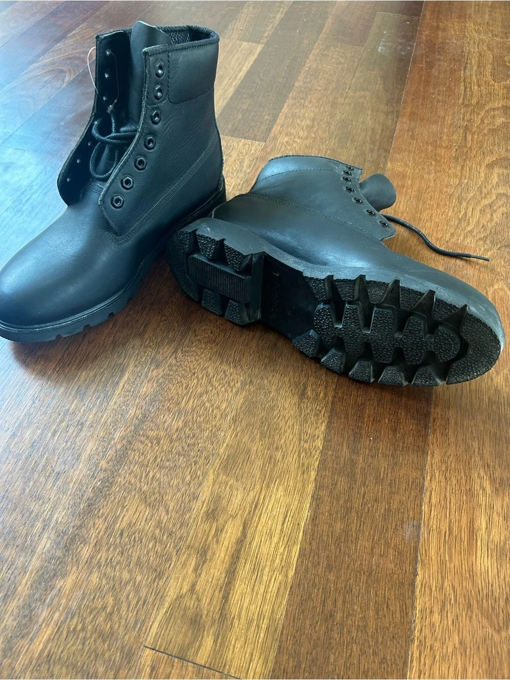 Timberland Black Men's Lace-Up Work Boots